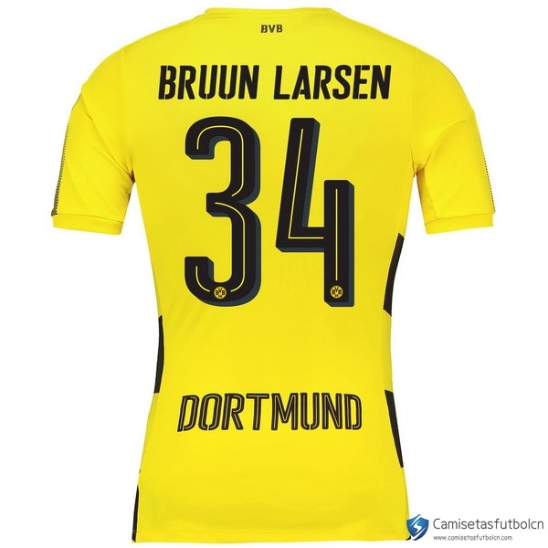 Camiseta Borussia Dortmund Primera equipo Bruun Larsen 2017-18